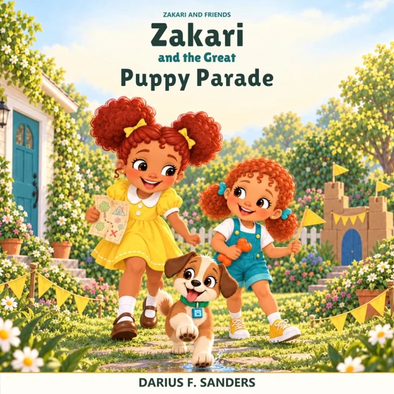 Zakari and the Great Puppy Parade — book cover by Darius F. Sanders